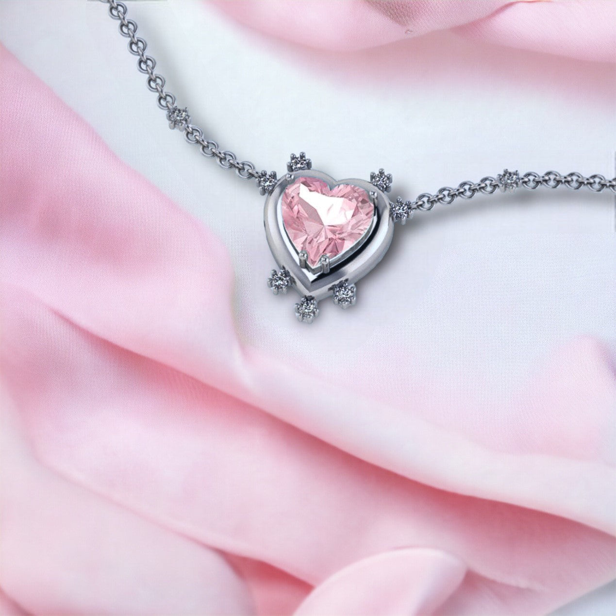 COLLAR CUORE PLATA